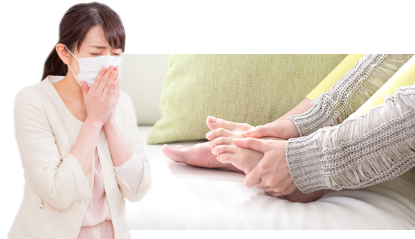 足の冷えは万病の元。足のケアで秋冬の風邪・鼻や喉の不調を克服しましょう。